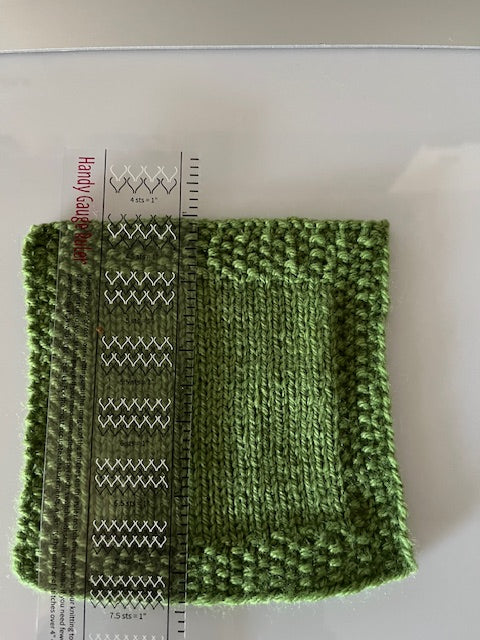 I knit to gauge