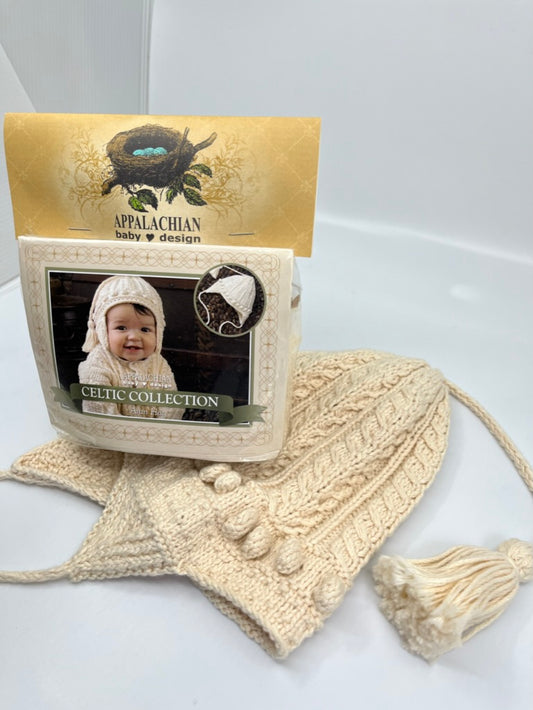 Aran Cardigan Earflap Hat Kit